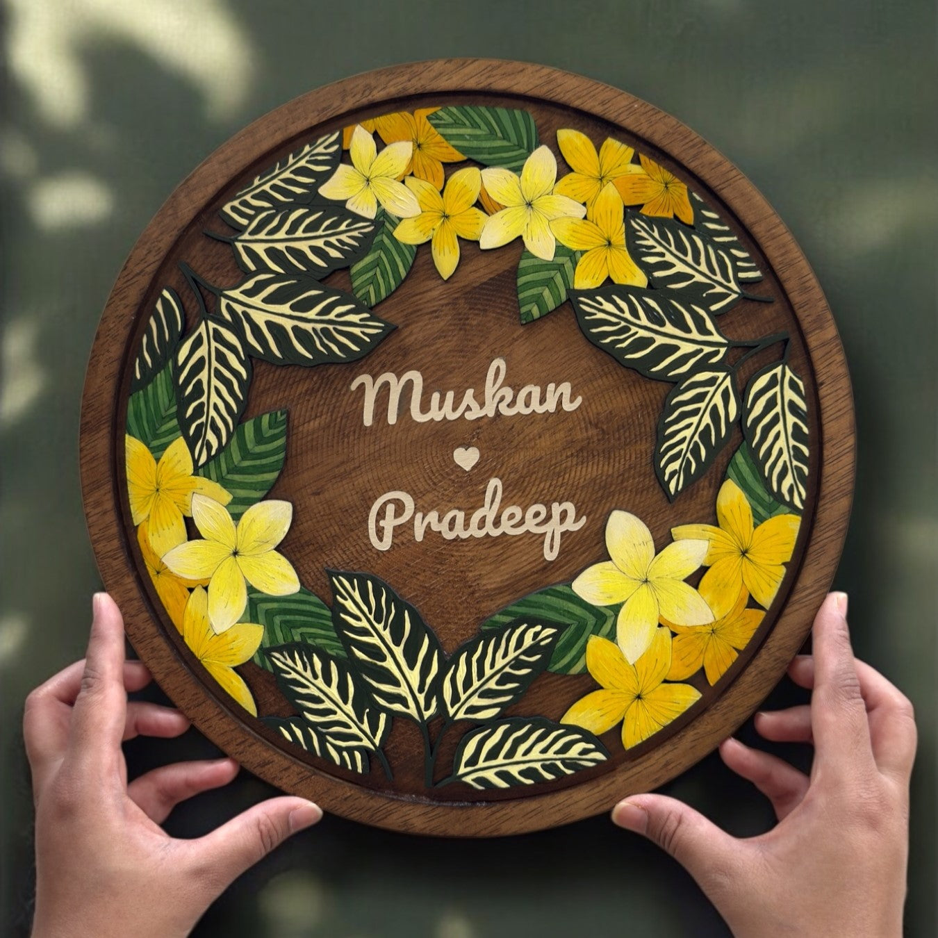 Frangipani & Calathea Freddie | Tropical Garden Collection