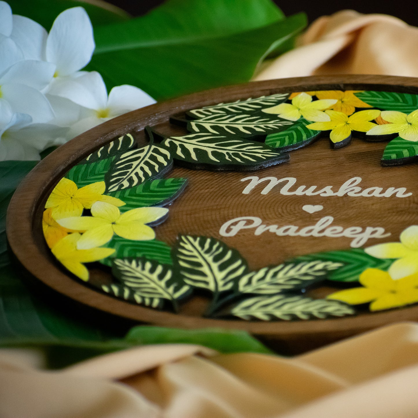 Frangipani & Calathea Freddie | Tropical Garden Collection