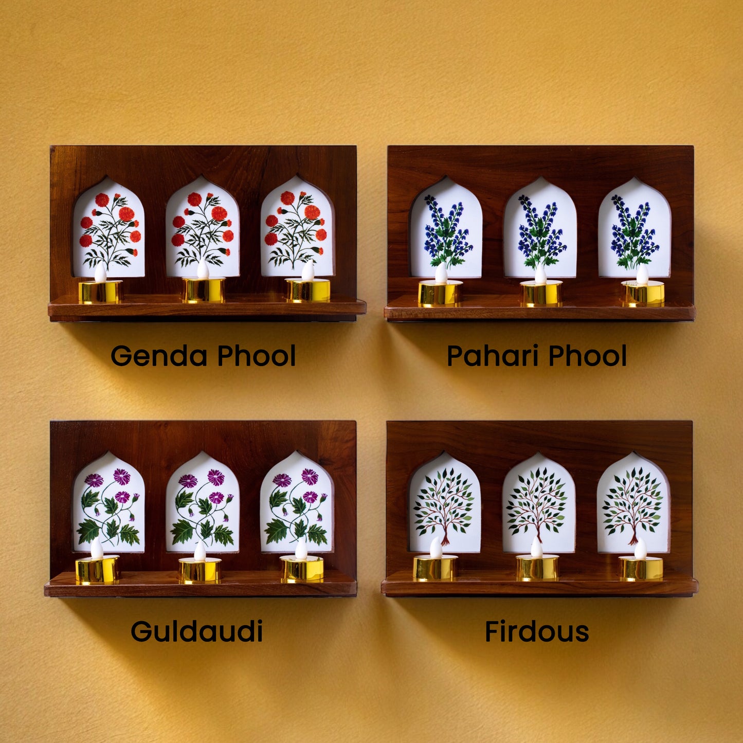 Candle holder | Triple Window | Jharokha Collection