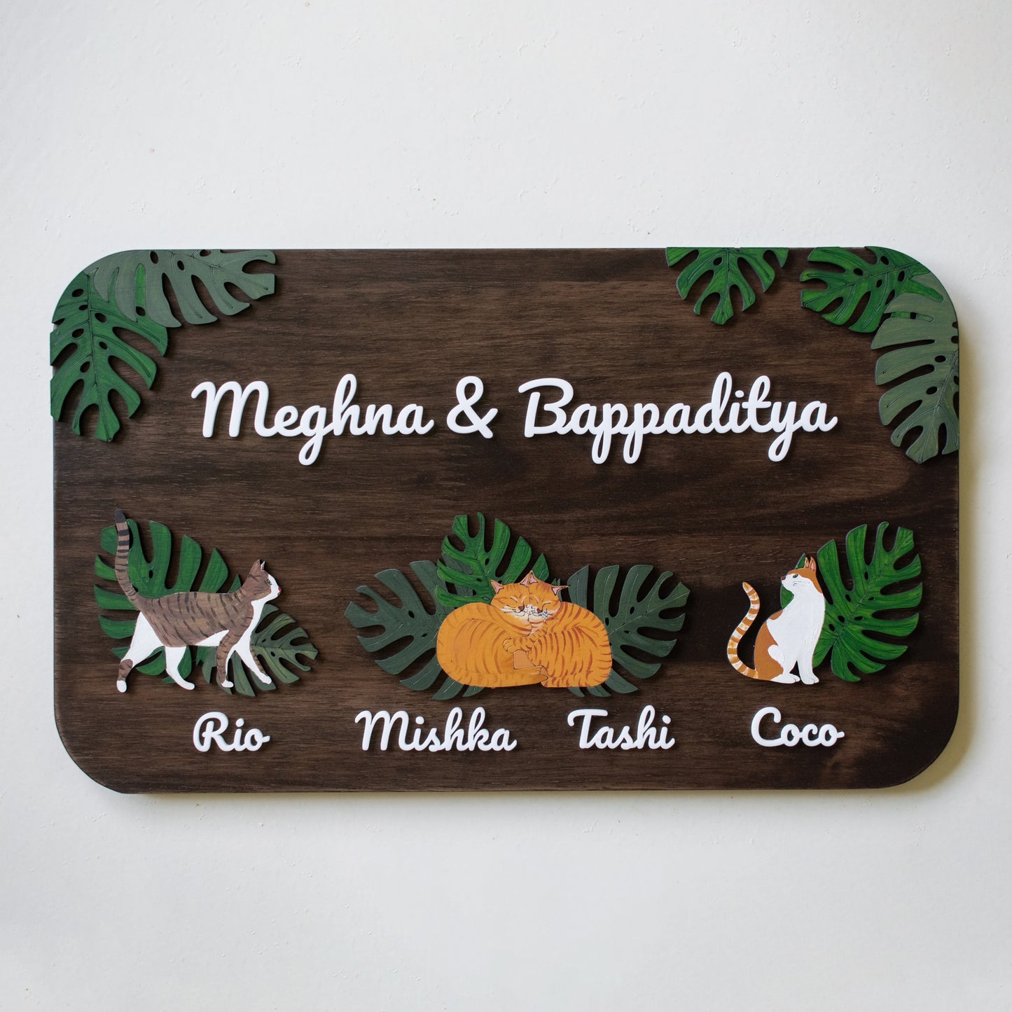 Rectangle | 15" X 9" | Paw Plate | Personalised Pet Nameplate