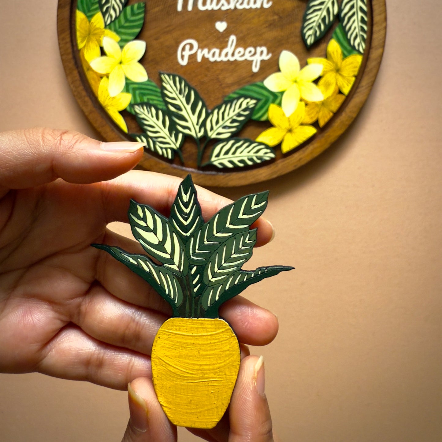 Frangipani & Calathea Freddie | Tropical Garden Collection