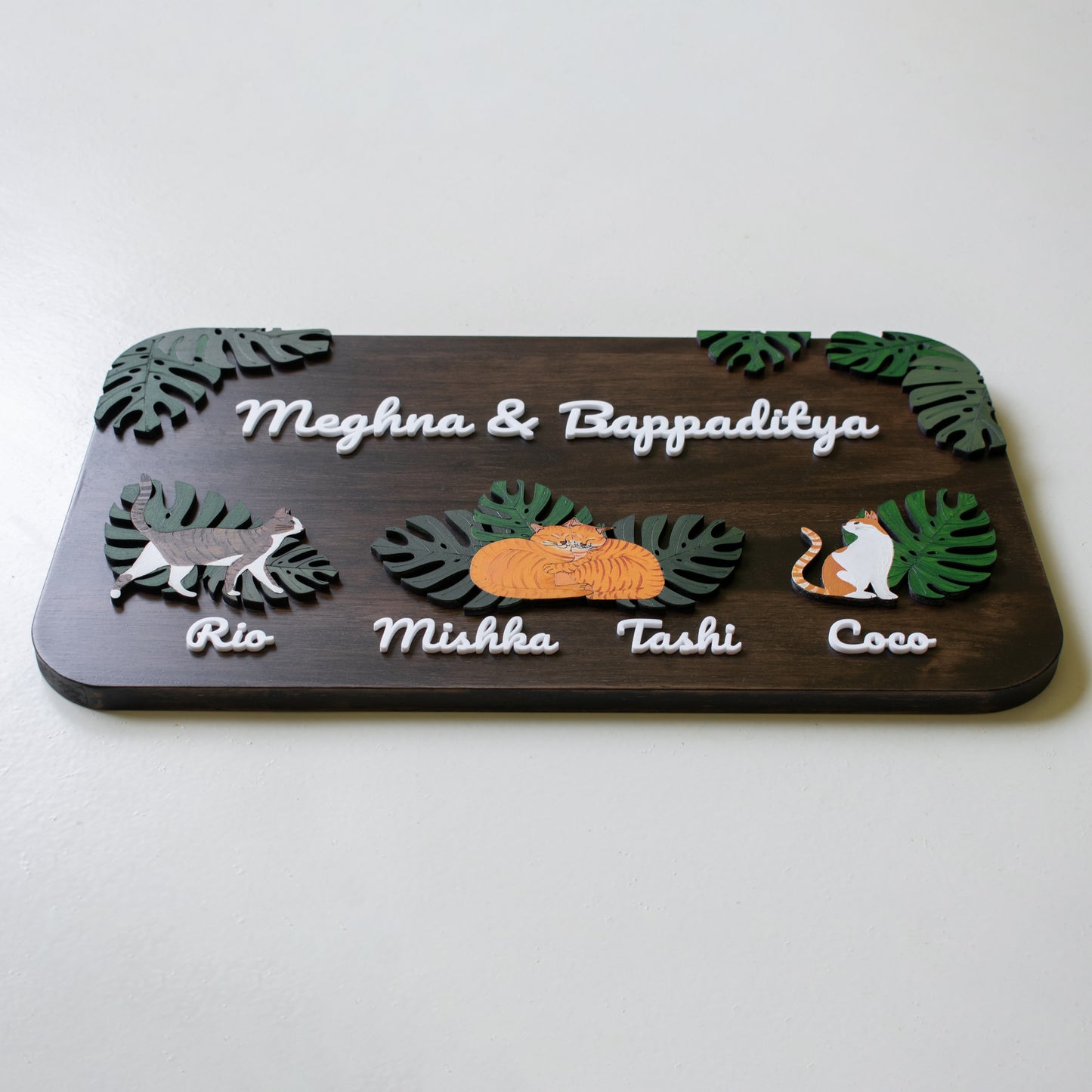 Rectangle | 15" X 9" | Paw Plate | Personalised Pet Nameplate