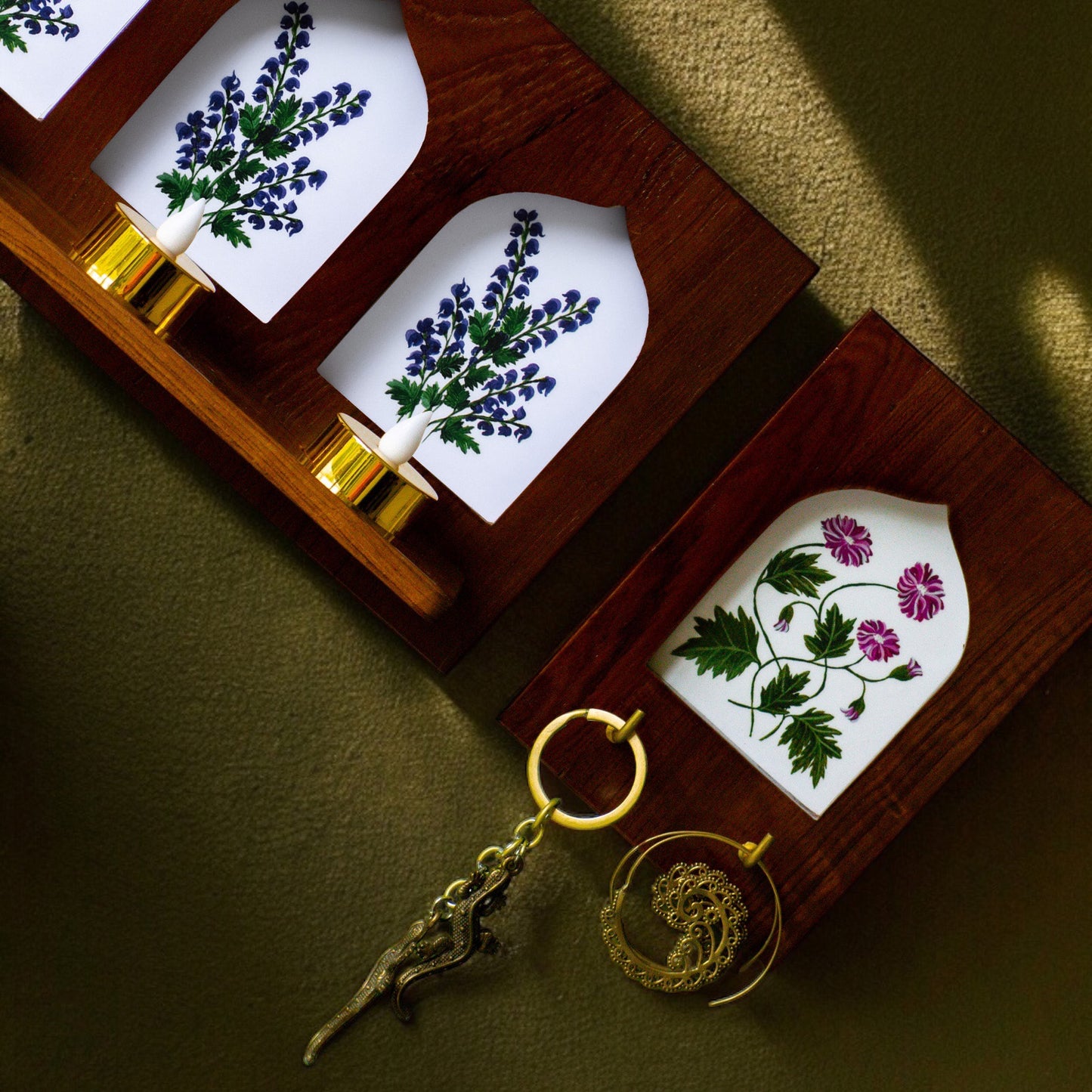 Combo | Candle holder ☐☐☐ + Key holder ☐ | Jharokha Collection