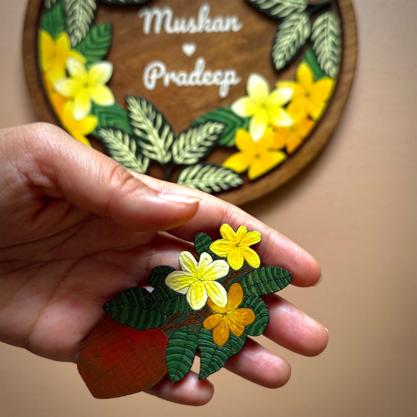 Frangipani & Calathea Freddie | Tropical Garden Collection