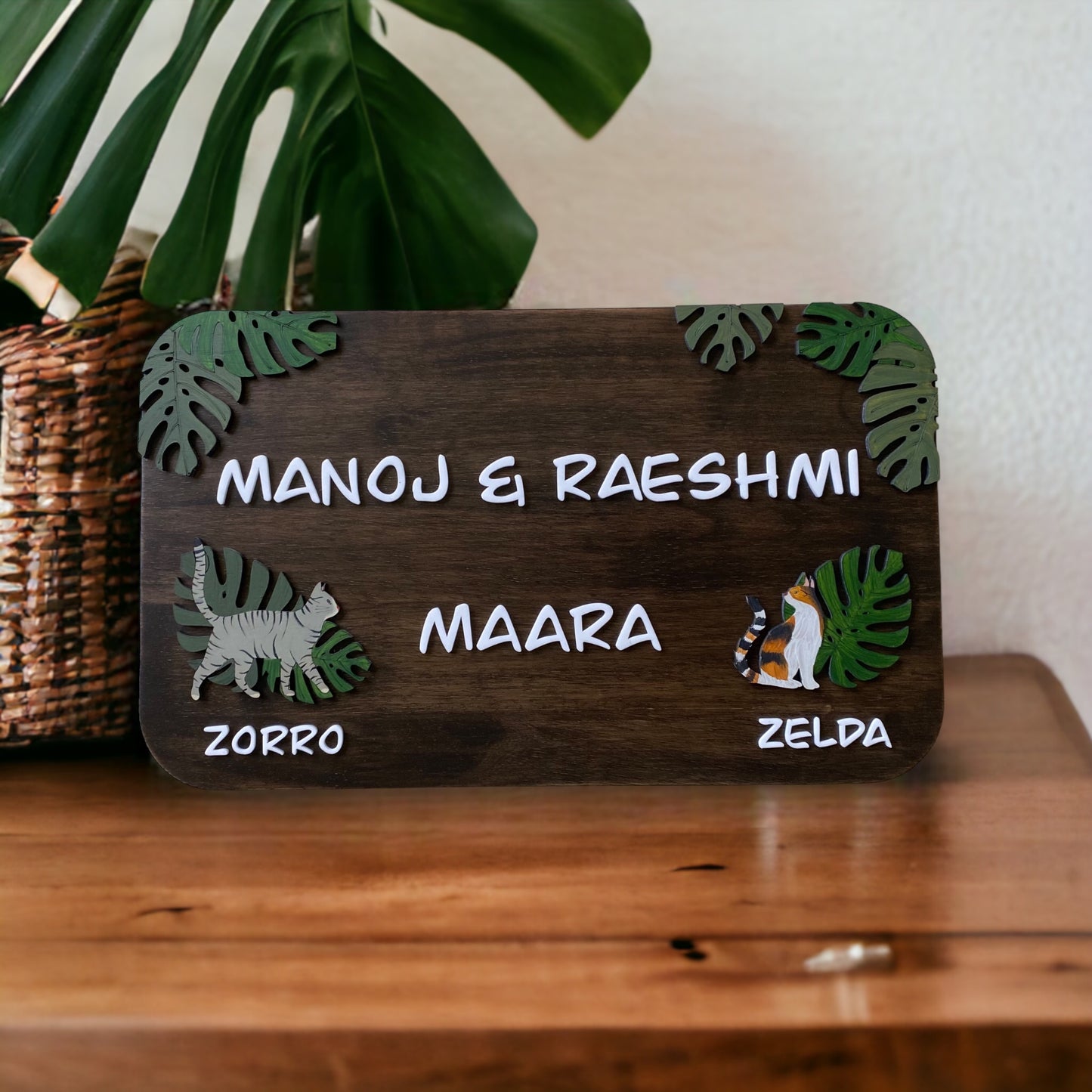 Custom Size | Paw Plate | Personalised Pet Nameplate (Advance Booking)