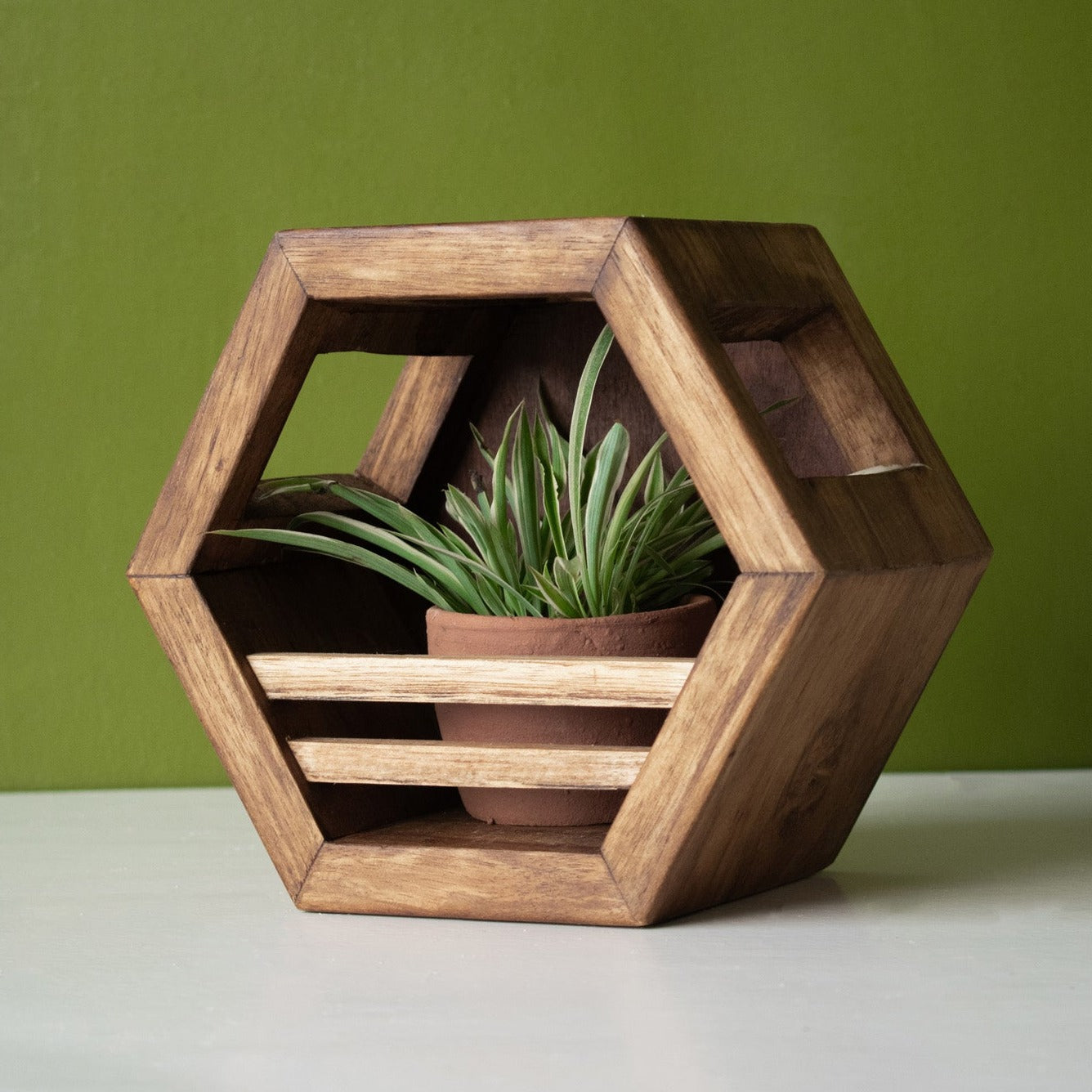Hexagonal Planter Holder | 8" Diameter