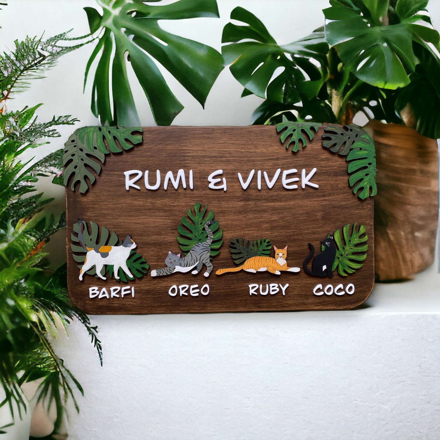 Rectangle | 15" X 9" | Paw Plate | Personalised Pet Nameplate
