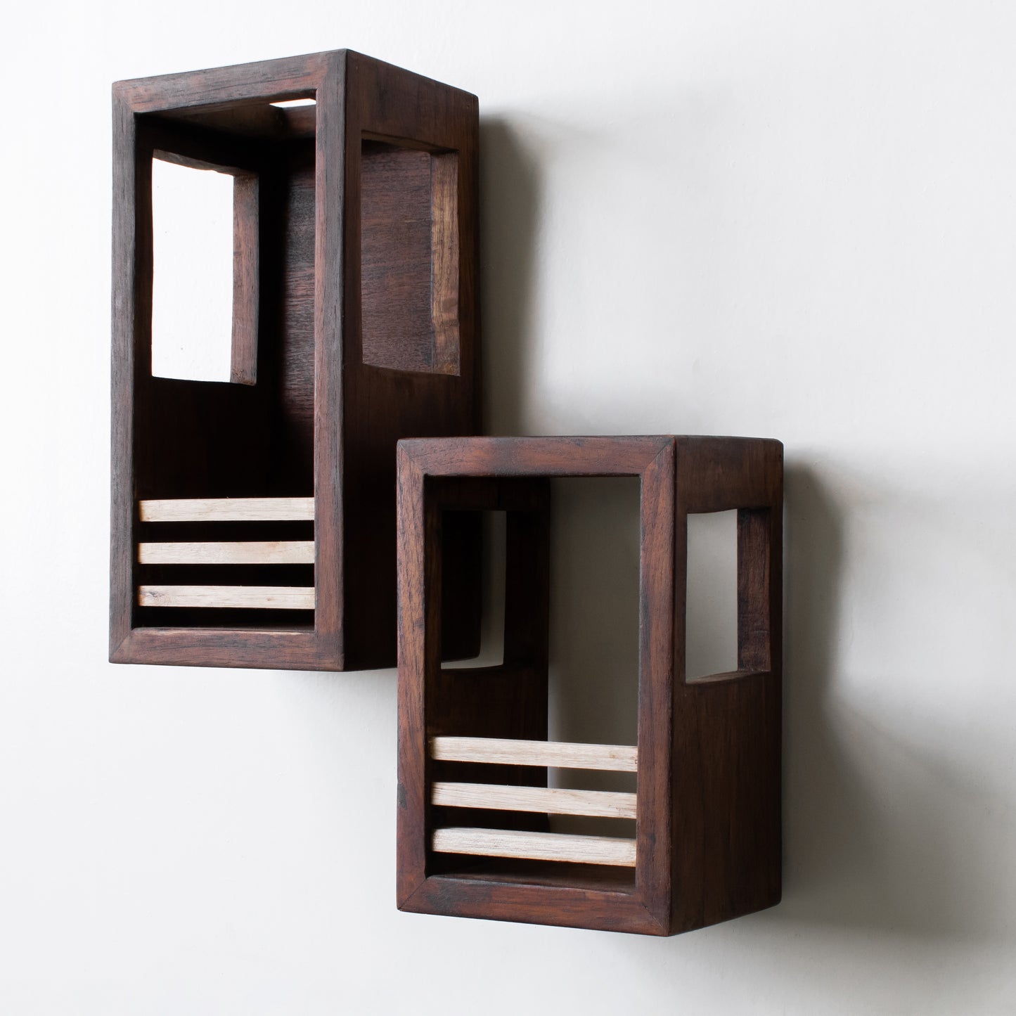 Rectangle Variety Combo | Teak Planter Holder