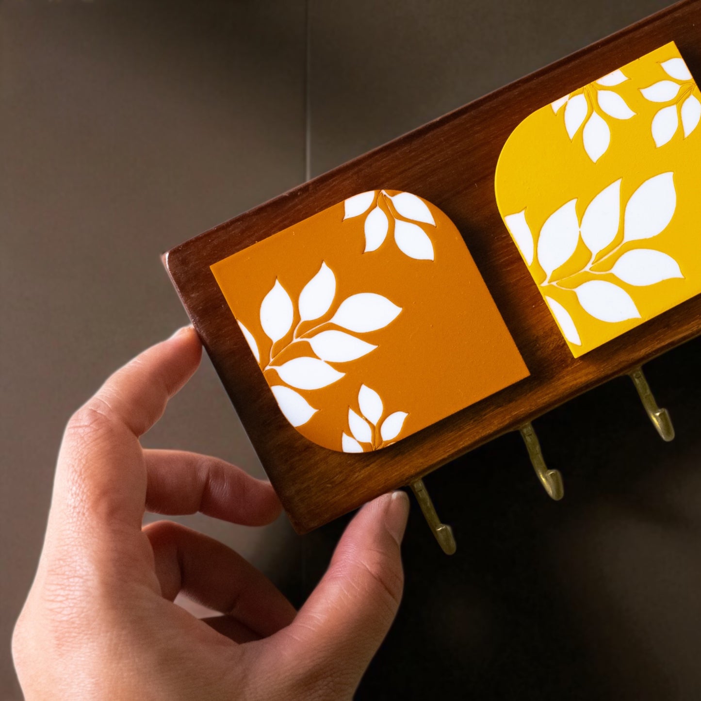 Key holder | Triple | Ficus Design | Foliage Collection
