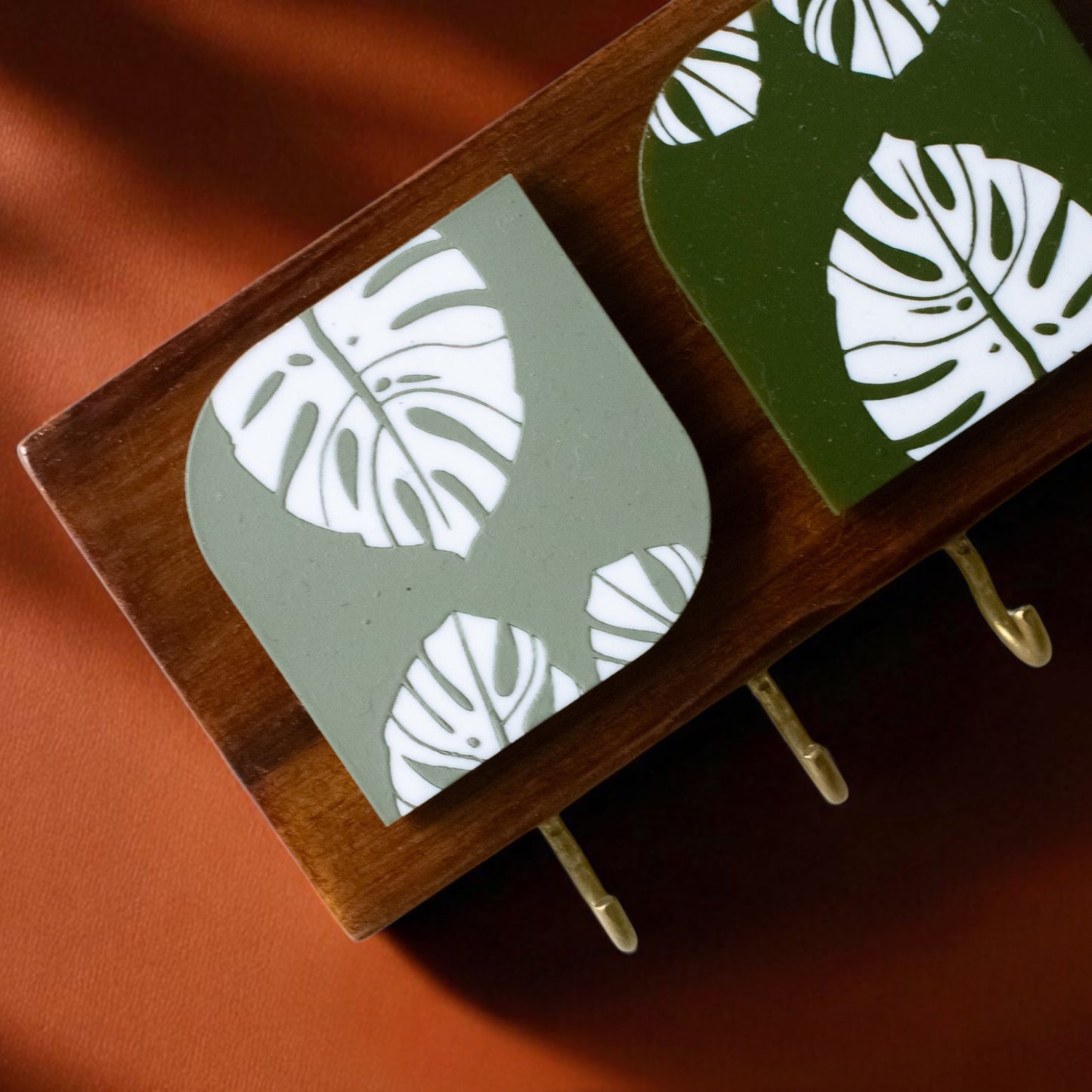 Key holder | Triple | Monstera Design 2 | Foliage Collection