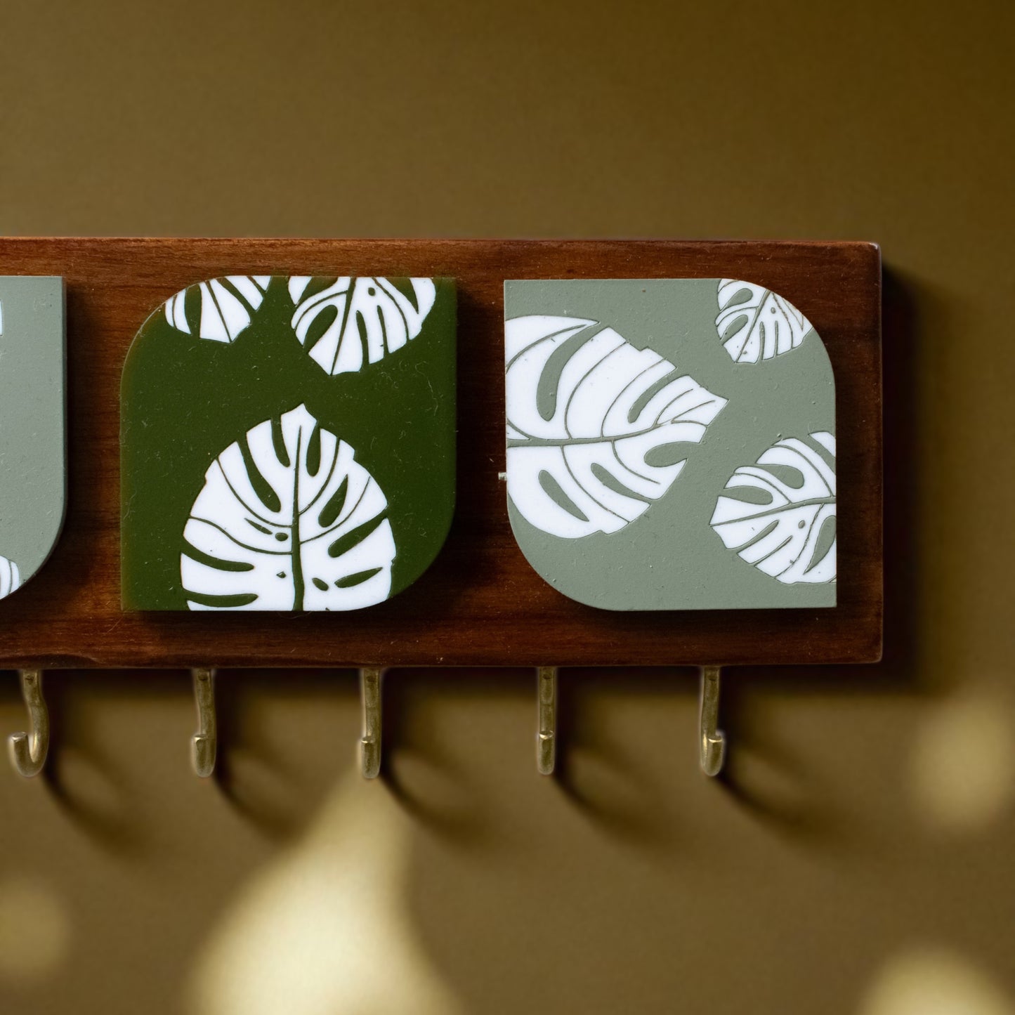 Key holder | Triple | Monstera Design 2 | Foliage Collection