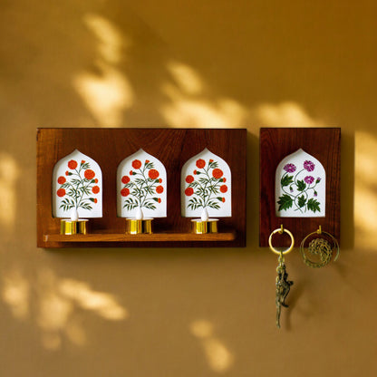 Combo | Candle holder ☐☐☐ + Key holder ☐ | Jharokha Collection