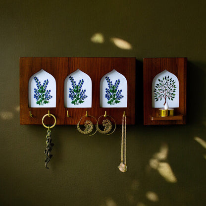 Combo | Key holder ☐☐☐ + Candle holder ☐ | Jharokha Collection