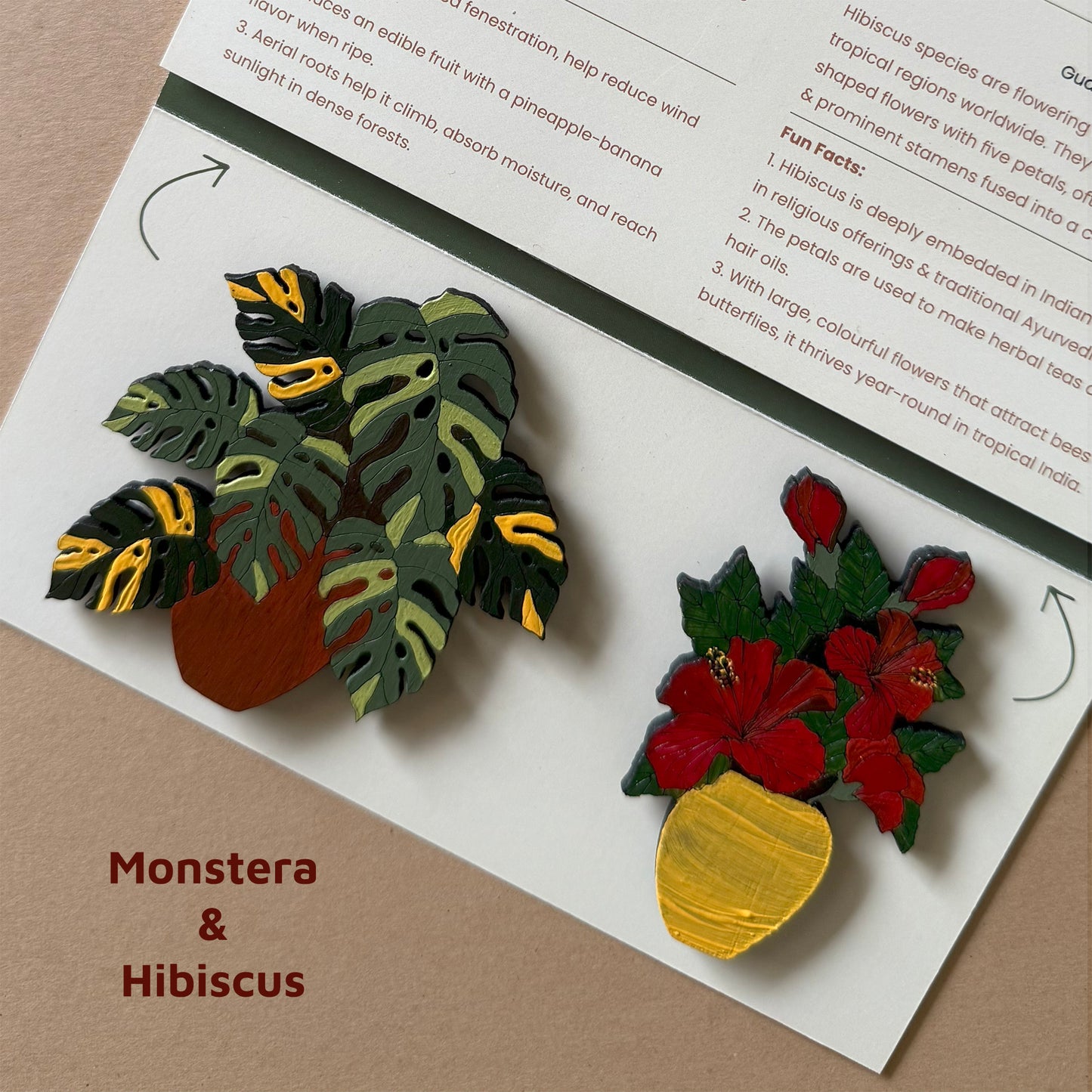 Tropical Garden Magnets | Set of 2