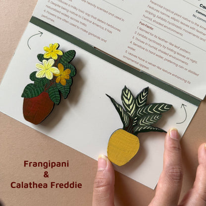 Tropical Garden Magnets | Set of 2