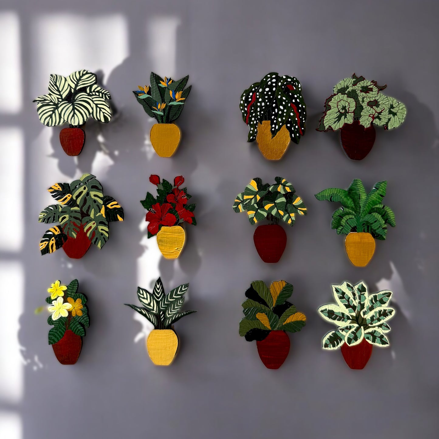 Tropical Garden Magnets | Set of 2