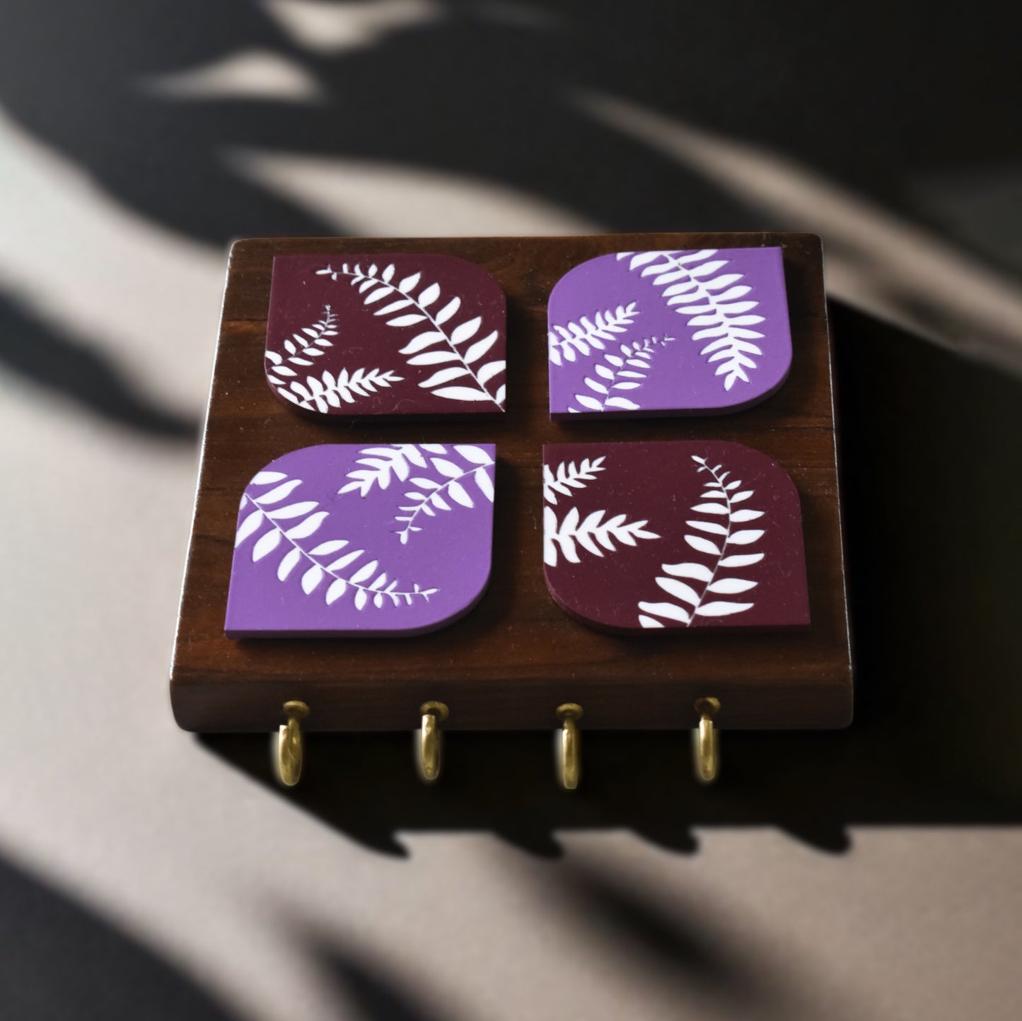 Key holder | Quad | Fern Design 1 | Foliage Collection
