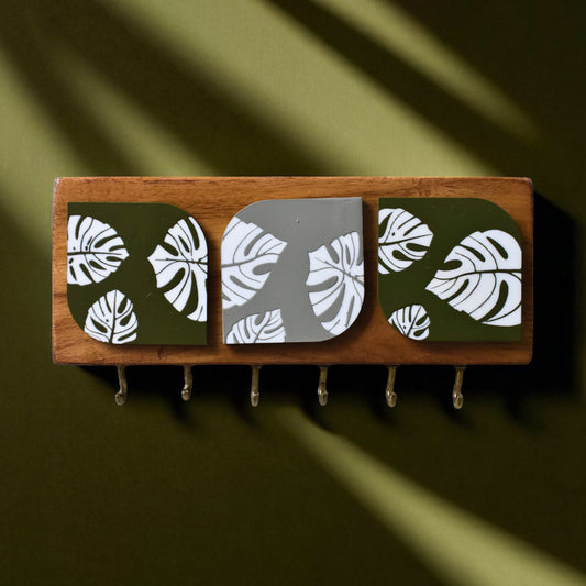 Key holder | Triple | Monstera Design 1 | Foliage Collection